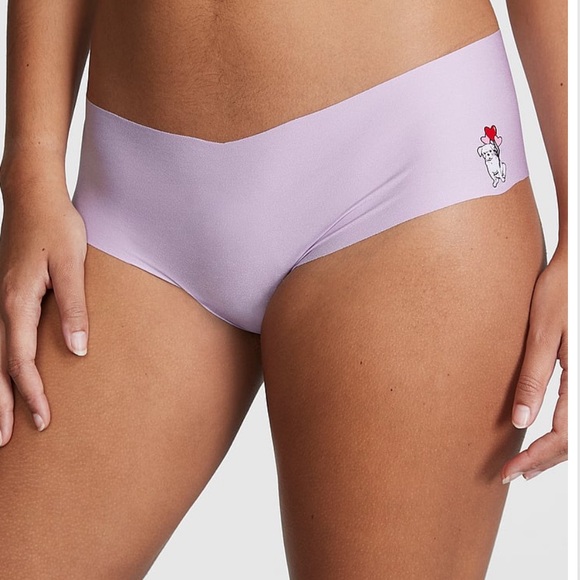 •PINK•NWT/NIB 2-PAIR OF VSP LILAC & MIDNIGHT NO-SHOW CHEEKY PANTY SIZE XS - Picture 6 of 11